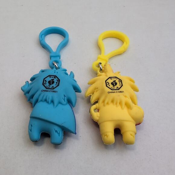 Lot of 2 American Heart Association Kids Challenge Monster Keychain Clip - Picture 3 of 9